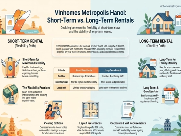 Short-Term vs Long-Term Vinhomes Metropolis Apartment Rental Guide