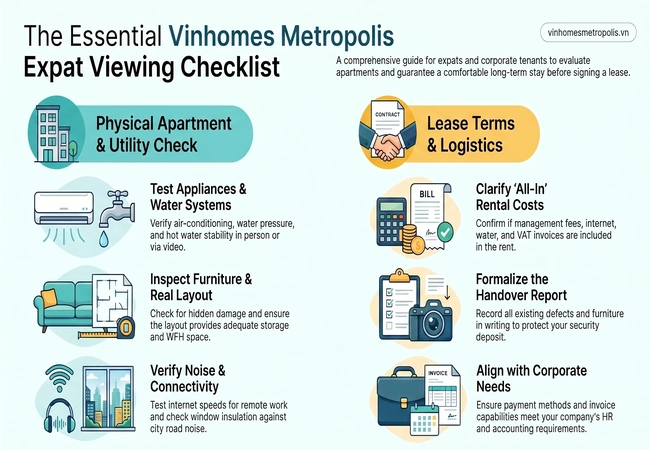 Vinhomes Metropolis Apartment Viewing Checklist for Expats